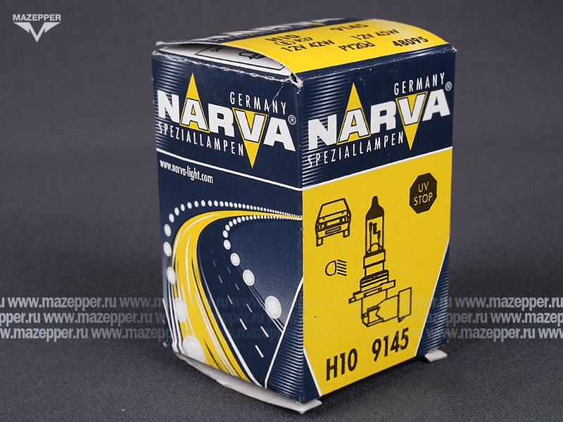 Лампа головного света 12v, 42w (H10, PY20d) NARVA Mazepper