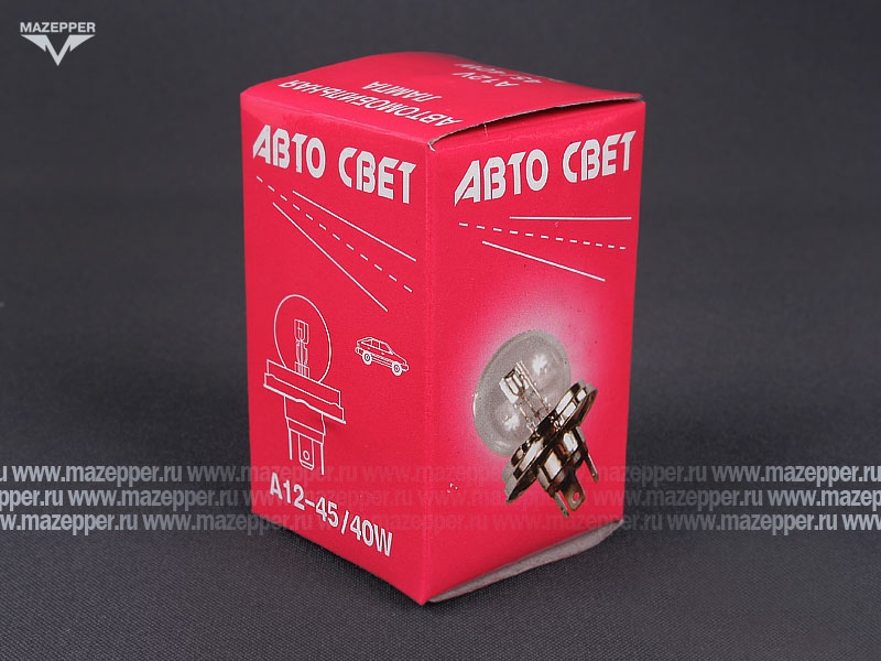 Лампа головного света 12v, 45/40w (R2, P45t-41) Автосвет Mazepper