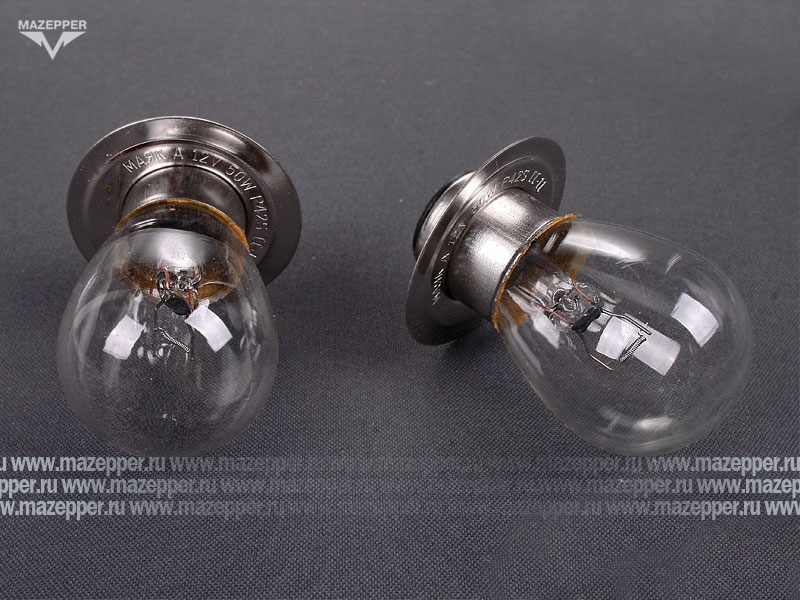 Лампа головного света 12v, 50w (P42s) МАЯК Mazepper