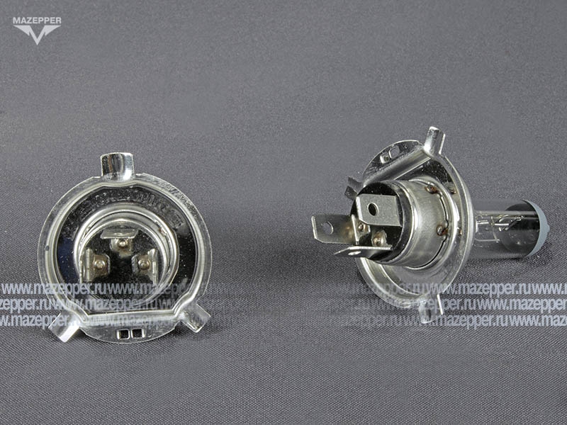 Лампа головного света 12v, 60/55w (H4, P43t) ТЕХНОМОМ Mazepper