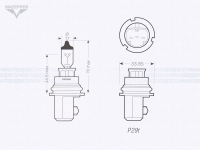 Лампа головного света 12v, 65/45w (HB1, P29t) OSRAM Sylvania Halogen Mazepper