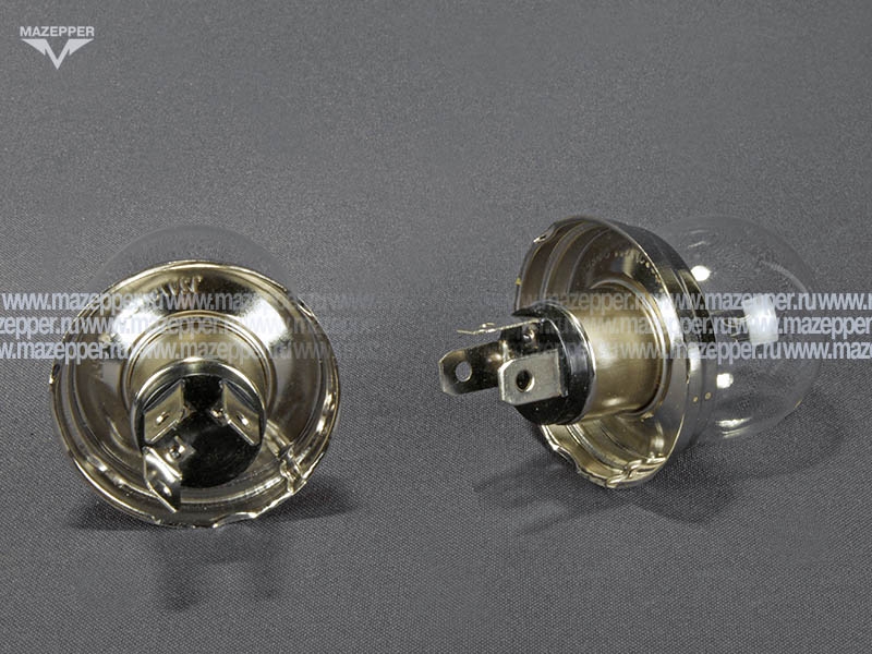 Лампа головного света 12v, 75/70w (R2, P45t-41) СФЕРА Mazepper