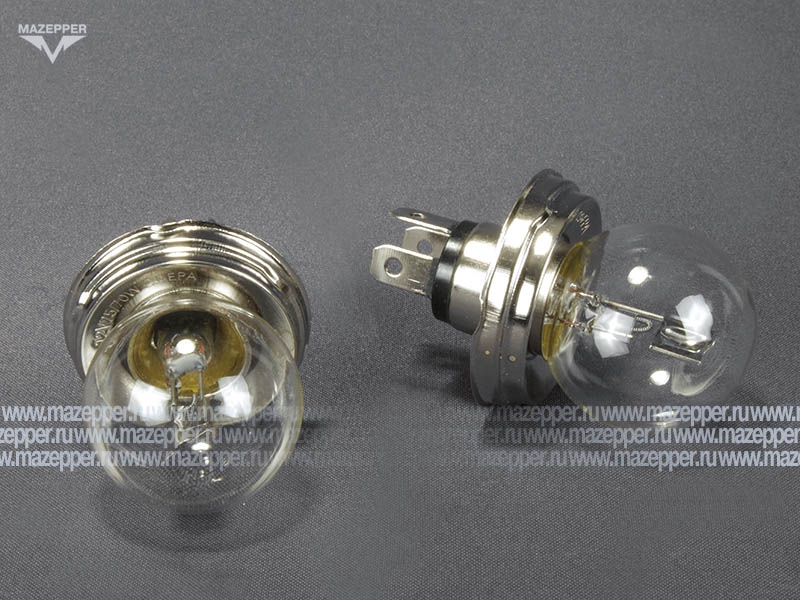 Лампа головного света 12v, 75/70w (R2, P45t-41) СФЕРА Mazepper