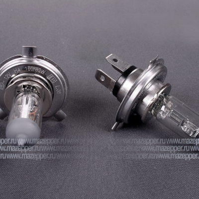 Лампа головного света 12v,100/80w (H4, P43t) ТЕХНОМОМ Mazepper