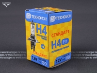 Лампа головного света 12v,100/80w (H4, P43t) ТЕХНОМОМ Mazepper