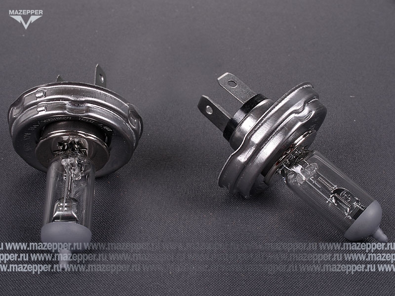 Лампа головного света 12v,100/80w (H4, P45t) ТЕХНОМОМ Mazepper