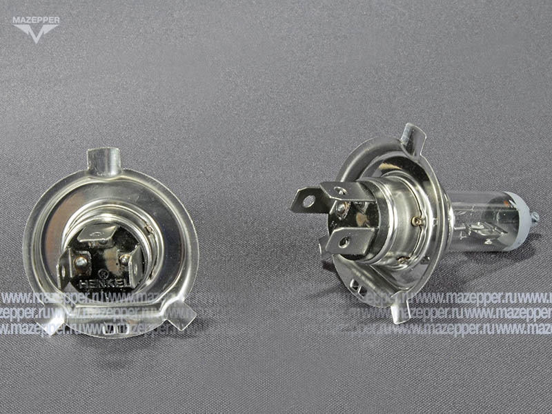 Лампа головного света 12v,100/90w (H4, P43t) HENKEL Mazepper