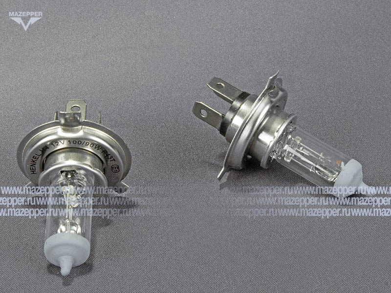 Лампа головного света 12v,100/90w (H4, P43t) HENKEL Mazepper
