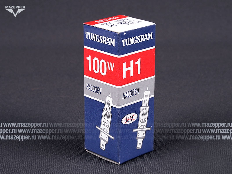 Лампа головного света 12v,100w (H1, P14,5s) TUNGSRAM Mazepper