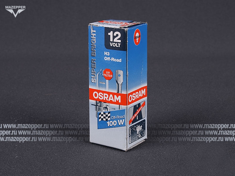 Лампа головного света 12v,100w (H3, PK22s) OSRAM (Off-Road) Mazepper