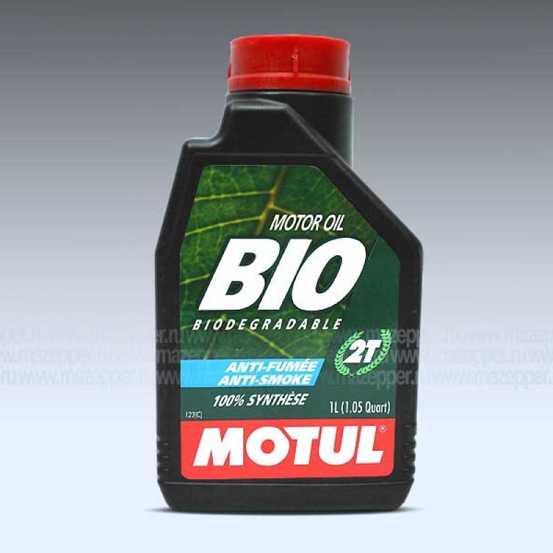 Масло моторное 2T "MOTUL" Bio (1л.) синтетическое Mazepper