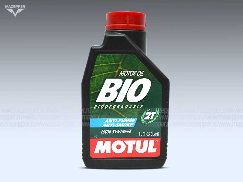 Масло моторное 2T "MOTUL" Bio (1л.) синтетическое Mazepper
