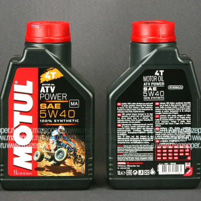 Масло моторное 4T "MOTUL" ATV Power 5W-40 (1л.) MA синтетическое Mazepper