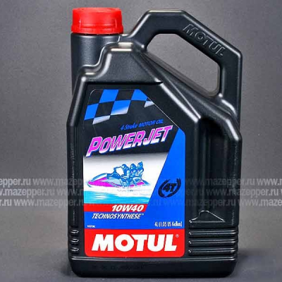 Масло моторное 4T "MOTUL" Powerjet 10W-40 (4л.) полусинтетическое Mazepper