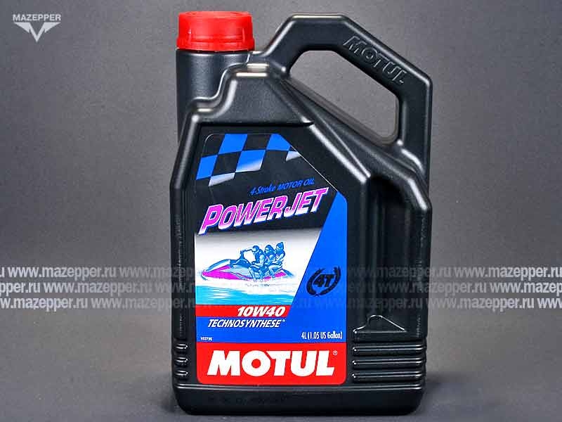 Масло моторное 4T "MOTUL" Powerjet 10W-40 (4л.) полусинтетическое Mazepper