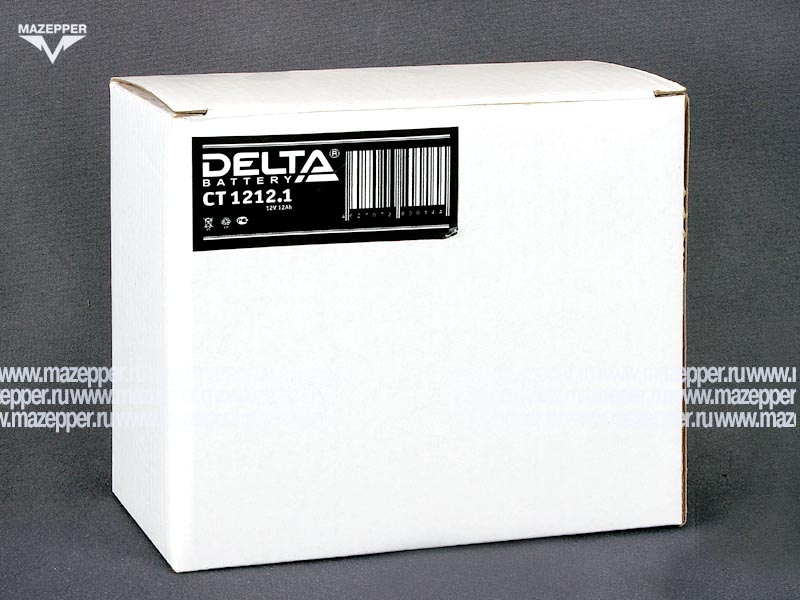 Аккумулятор 12V 12Ah (CT1212.1) "DELTA" (AGM VRLA) 151х70х131 (+  --) Mazepper