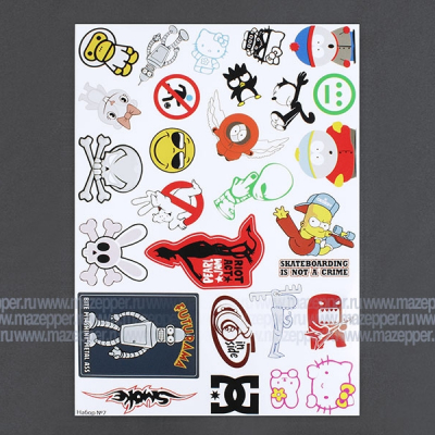 Набор наклеек "JDM" 290х205 мм. 27 шт. (7) Mazepper
