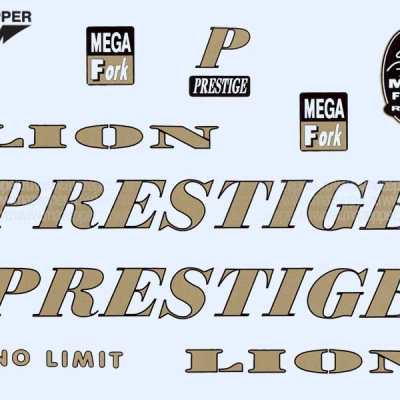 Набор наклеек "Prestige" 335х115 мм. (9 шт.) Mazepper