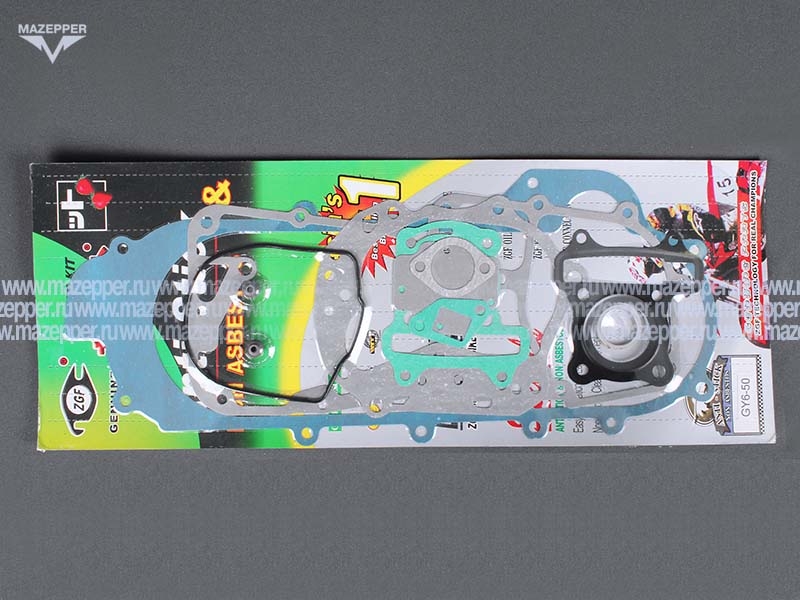 Набор прокладок "Honling" (дв. 139 QMB, 50 см3) двигателя, диск 12" (13 шт.) ZGF Mazepper