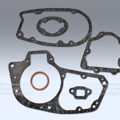 Набор прокладок "Минск" двигателя (6 шт.) с прокладкой головки Mazepper