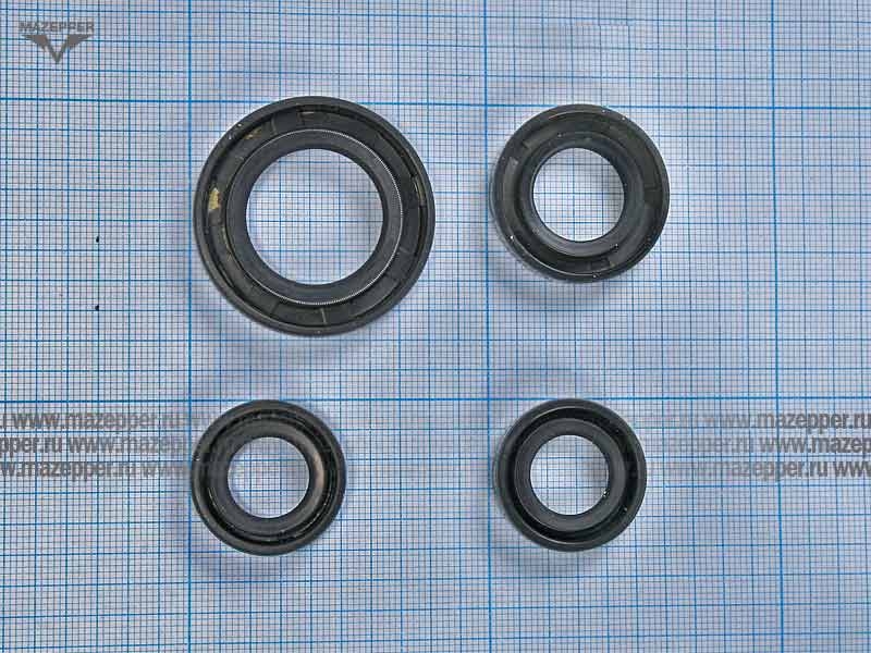 Набор сальников "Honda" Lead (дв. AF-20E, 50 см3) двигателя (4 шт.) YALONGYOUFENG Mazepper