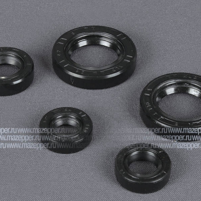 Набор сальников "Honling" (дв. 1E41QMB, 2Т, 50 см3) двигателя (5 шт.) YALONGFENG Mazepper