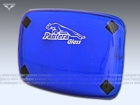 Накладка стекла фары "Dingo, Zodiak" (прямоугольная, синия) Pantera Glass Mazepper