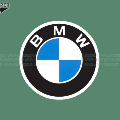 Наклейка "BMW" R=35 мм. Mazepper