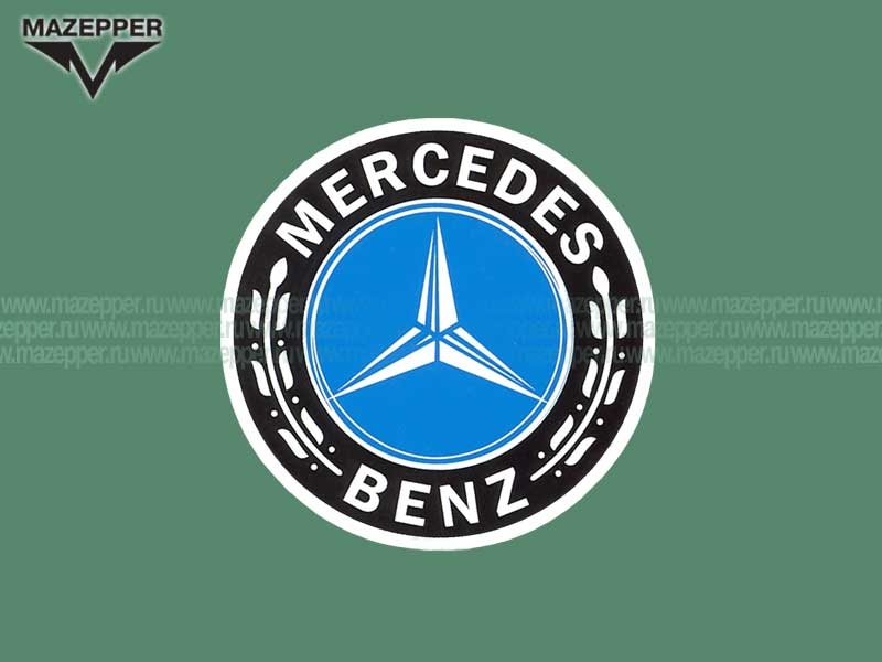 Наклейка "Mersedes" R=35 мм. Mazepper