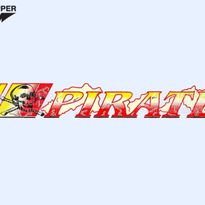 Наклейка "Pirate" 220х35 мм. Mazepper