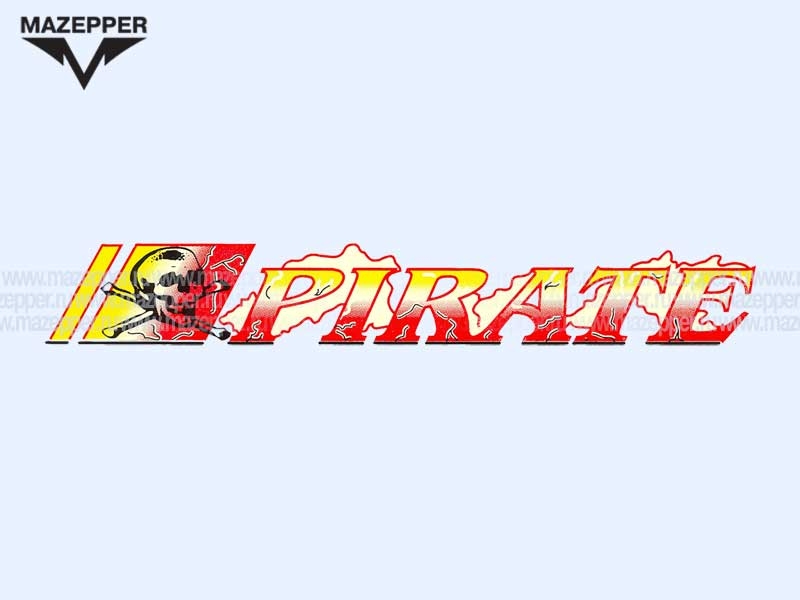 Наклейка "Pirate" 220х35 мм. Mazepper