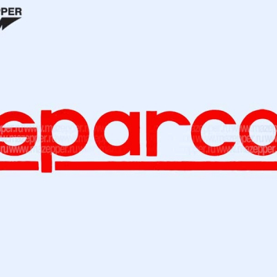 Наклейка "Sparco" 165х40 мм. (красная) Mazepper