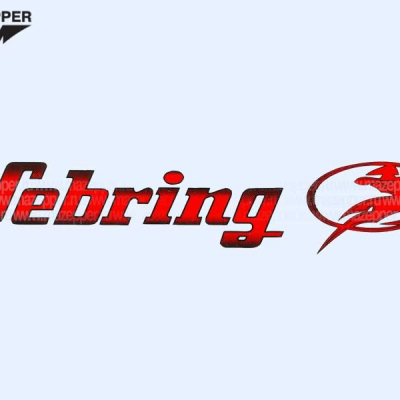 Наклейка "Vebring" 200х40 мм. (красная) Mazepper