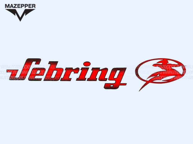 Наклейка "Vebring" 200х40 мм. (красная) Mazepper