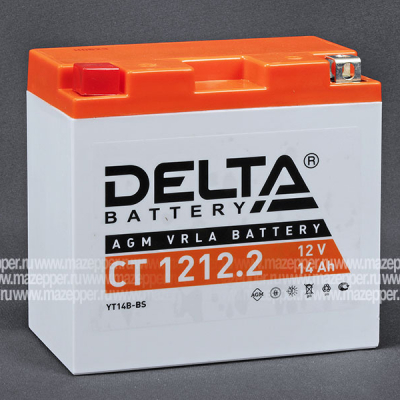 Аккумулятор 12V 14Ah (CT1212.2) "DELTA" (AGM VRLA) 151х71х146 (+  --) Mazepper