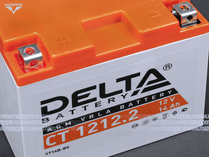 Аккумулятор 12V 14Ah (CT1212.2) "DELTA" (AGM VRLA) 151х71х146 (+  --) Mazepper