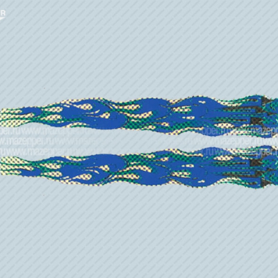Наклейка "Комета" 330х50 мм. (сине-зелёная, голографическая) правая Mazepper