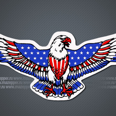 Наклейка "Орел американский" 150х70 мм. (правая) Mazepper