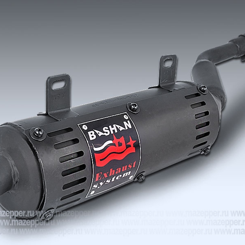 Глушитель "Bashan" (дв. 167MM, 250 см3) в сб. (с трубой глушителя) Mazepper
