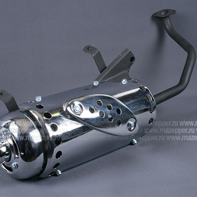 Глушитель "Honling" (дв. 152QMI, 4T, 125 см3) с трубой глушителя (Китай) Mazepper