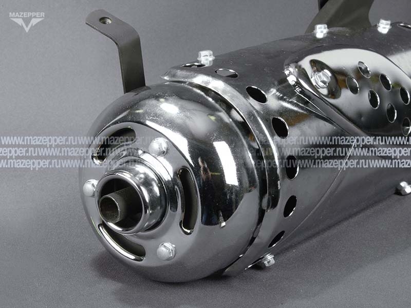 Глушитель "Honling" (дв. 152QMI, 4T, 125 см3) с трубой глушителя (Китай) Mazepper