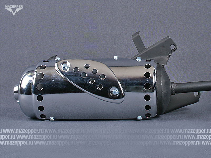 Глушитель "Honling" (дв. 152QMI, 4T, 125 см3) с трубой глушителя (Китай) Mazepper