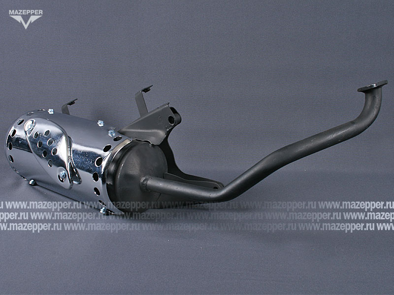 Глушитель "Honling" (дв. 152QMI, 4T, 125 см3) с трубой глушителя (Китай) Mazepper
