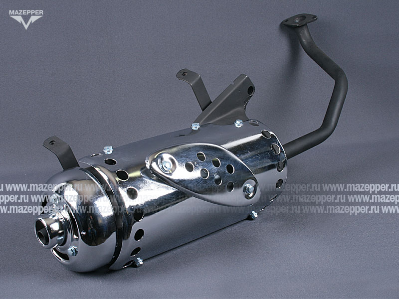 Глушитель "Honling" (дв. 152QMI, 4T, 125 см3) с трубой глушителя (Китай) Mazepper